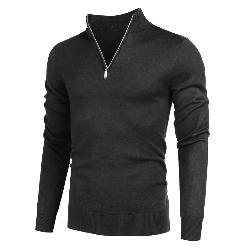 Otoño hombres cuello alto ropa - Turtleneck Sweater Men reseña y precio