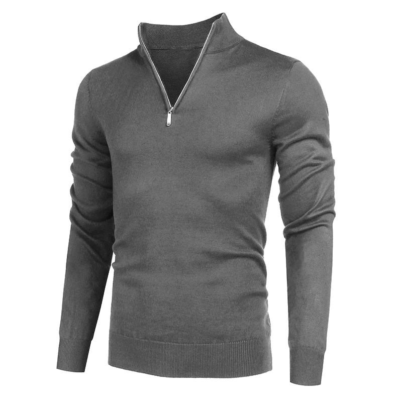 Otoño hombres cuello alto ropa - Turtleneck Sweater Men reseña y precio