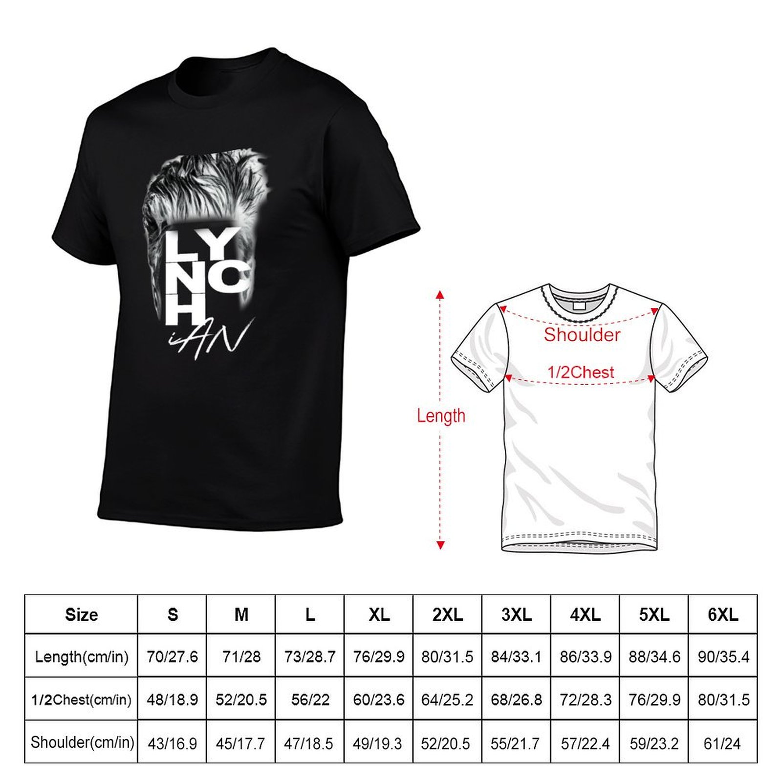 Lynch Haircut - Camiseta negra - Men'S Fashion Haircuts reseña y precio