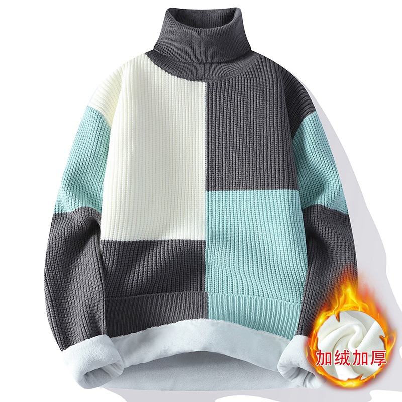 Nuevos suéteres de invierno de - Turtleneck Sweater Men reseña y precio