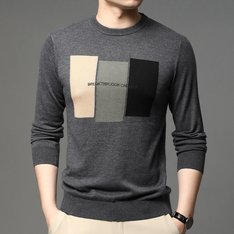 Suéter de punto jacquard de mo - Mens Fashion Mullet reseña y precio