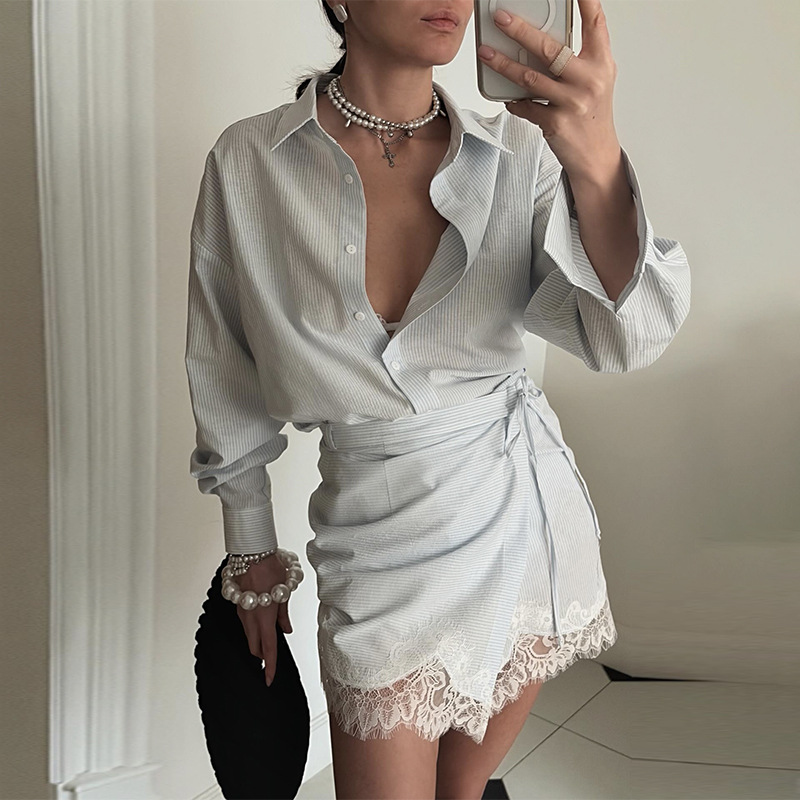 Conjunto de Falda y Camisa de  - Polo Shirt Slim reseña y precio