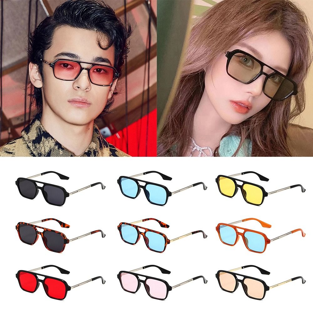 Gafas de sol cuadradas con pro - Men'S Fashion 70S reseña y precio
