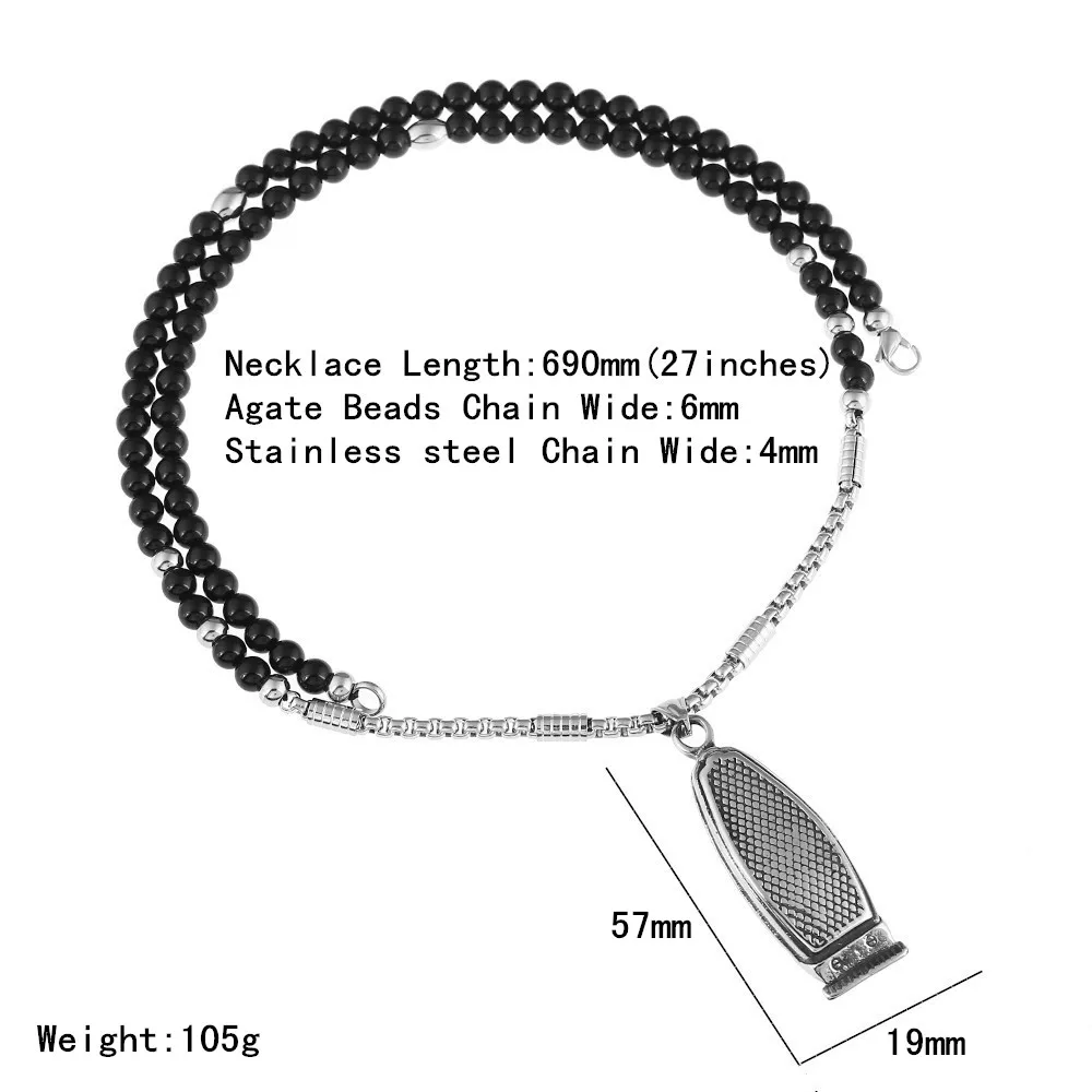 Collar con colgante de peluque - Men'S Fashion Haircuts reseña y precio