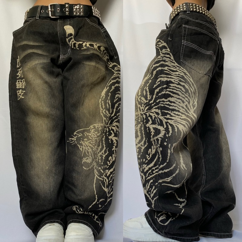 2025 moda nuevo patrón de gran - Men'S Fashion With Baggy Jeans reseña y precio
