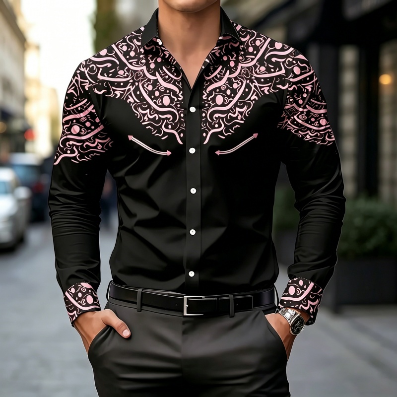 Camisa con Estampado en Contra - Mens Fashion Summer reseña y precio