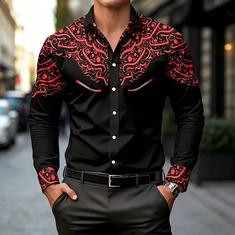 Camisa con Estampado en Contra - Mens Fashion Summer reseña y precio