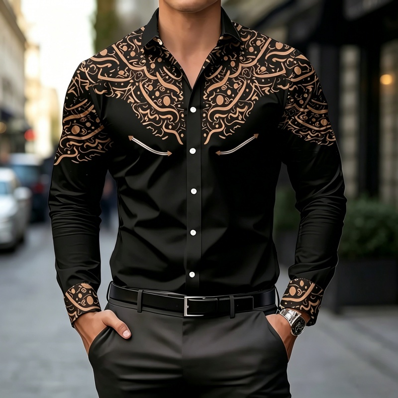 Camisa con Estampado en Contra - Mens Fashion Summer reseña y precio