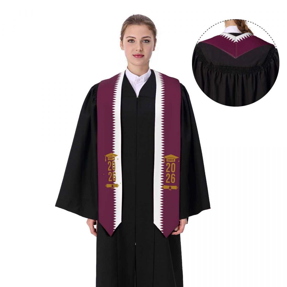 Estola de Graduación con Bande - Men'S Fashion Qatar reseña y precio
