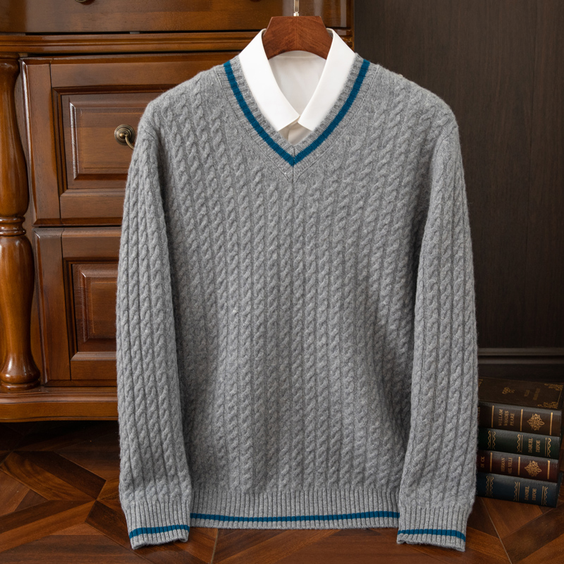 Suéter de cachemira 100% pura  - Mens Fashion Mullet reseña y precio