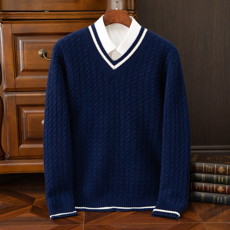 Suéter de cachemira 100% pura  - Mens Fashion Mullet reseña y precio