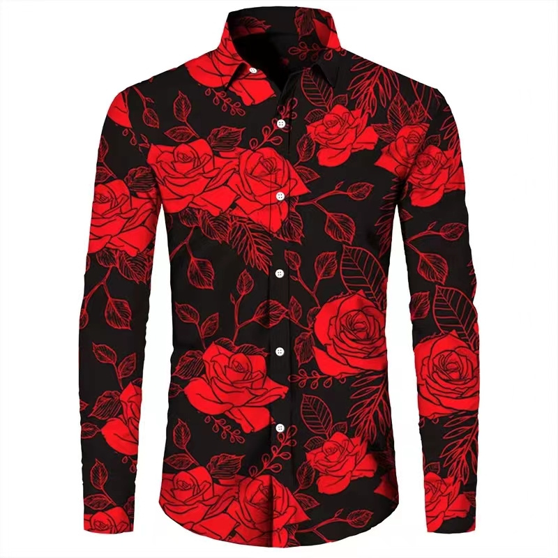 Camisas de Manga Larga con Est - Men'S Tops Fashion reseña y precio