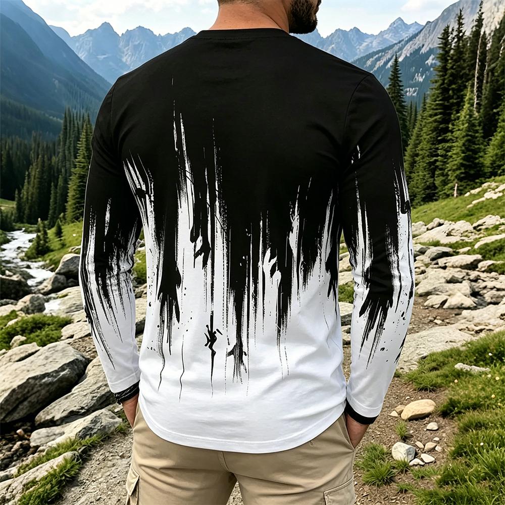 Camiseta de Manga Larga para H - Men'S Tops Fashion reseña y precio
