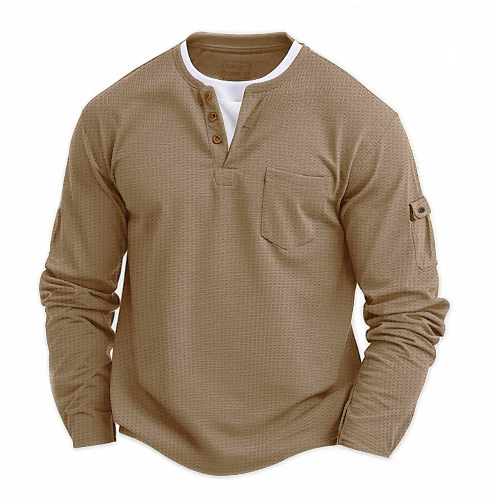 Nueva camisa de manga larga pa - Men'S Fashion Color reseña y precio