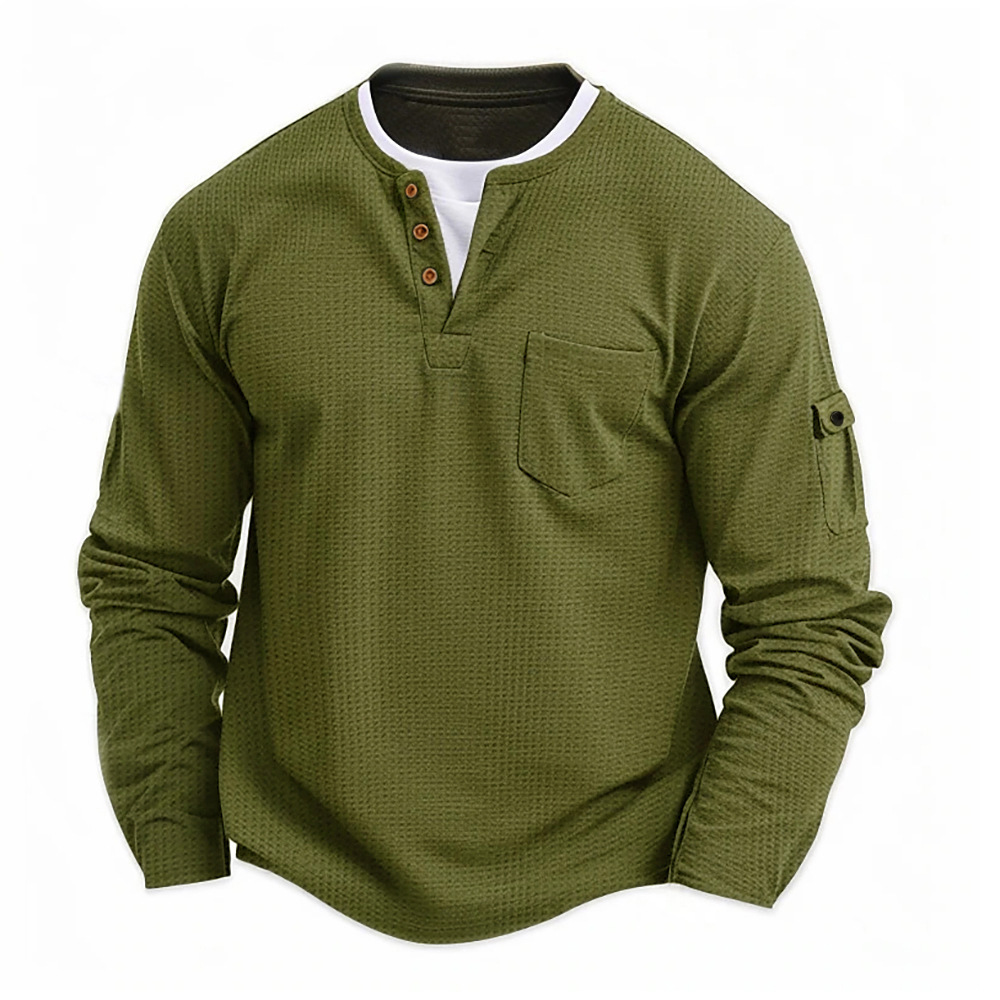 Nueva camisa de manga larga pa - Men'S Fashion Color reseña y precio