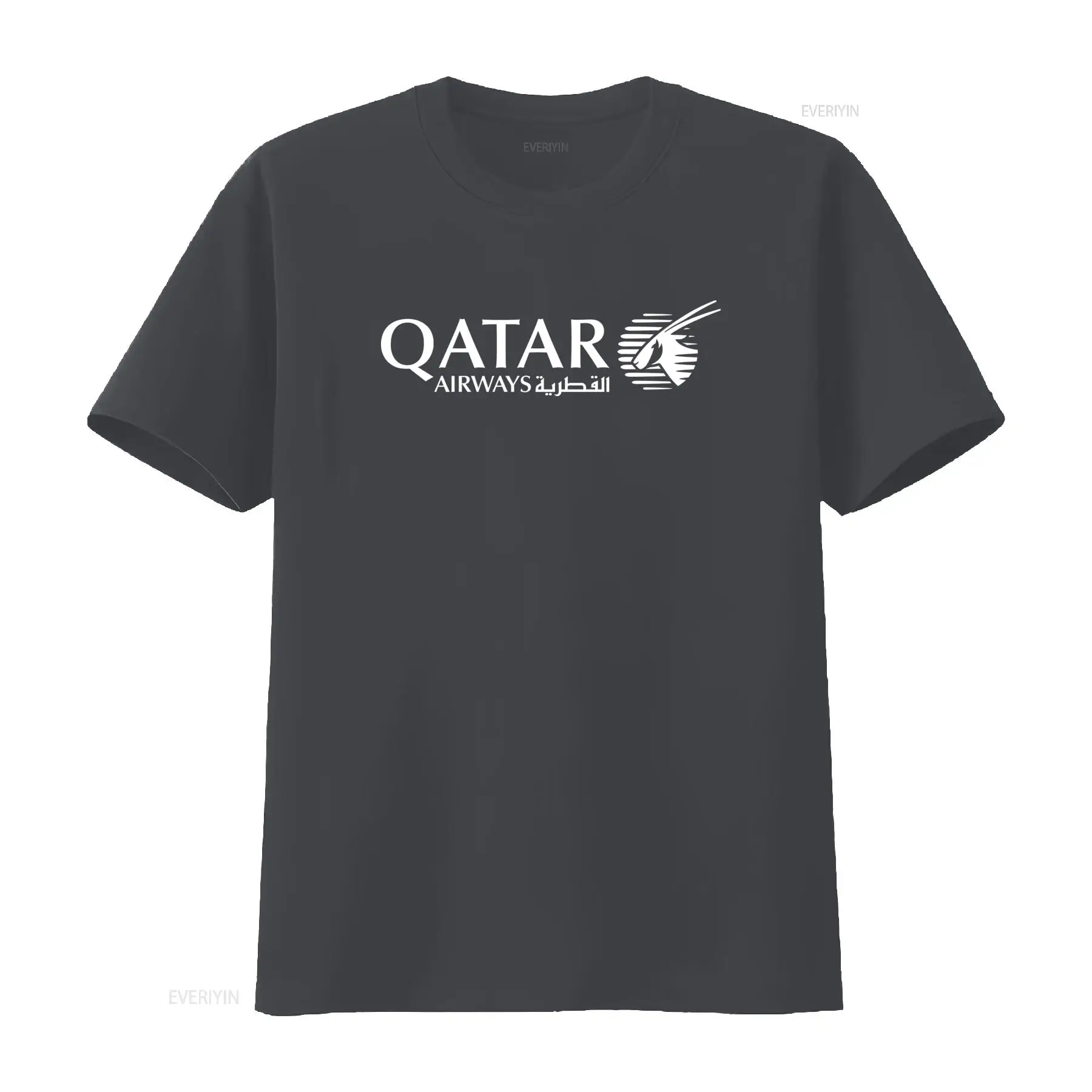 Camiseta azul marino con logot - Men'S Fashion Qatar reseña y precio